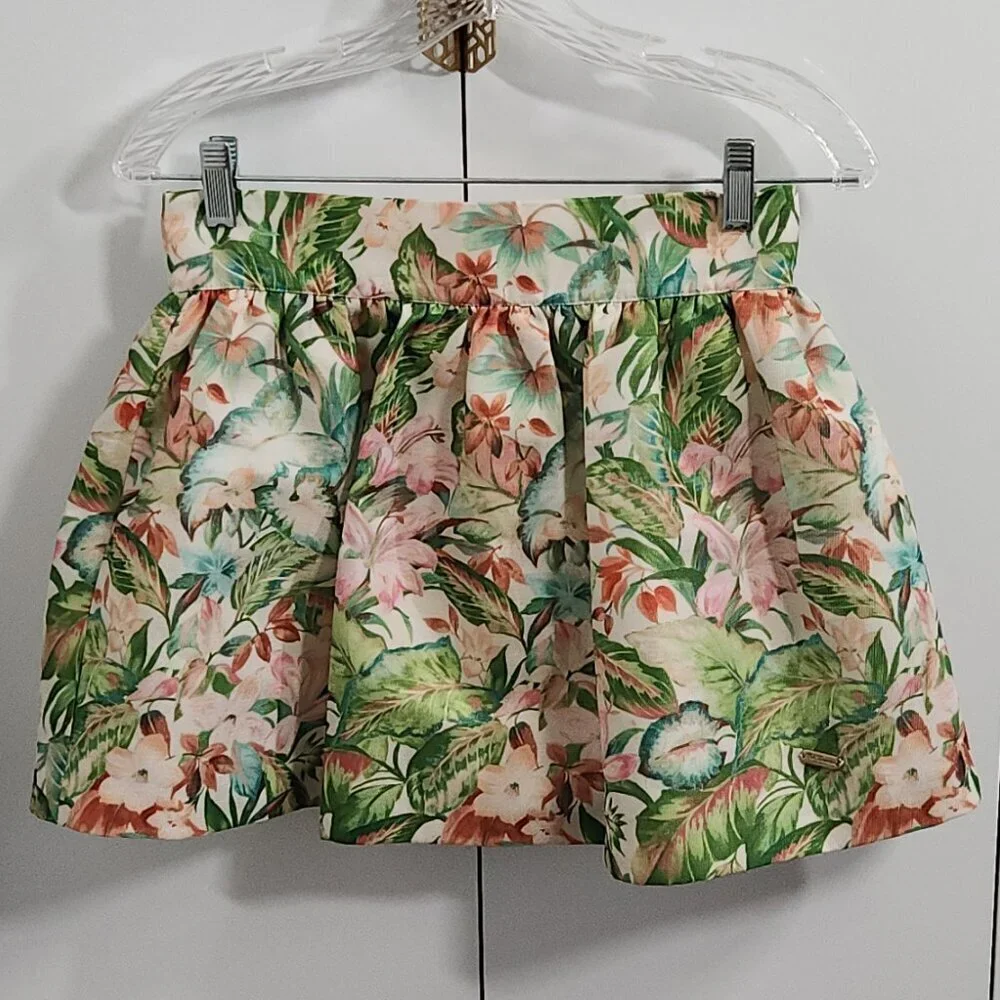 Pili Carrera Girls Skirt Size 12 Floral